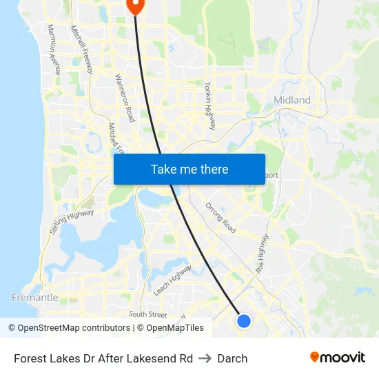 Forest Lakes Dr After Lakesend Rd to Darch map