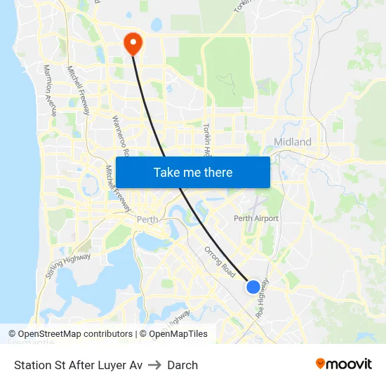 Station St After Luyer Av to Darch map