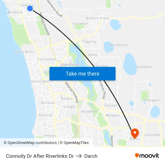 Connolly Dr After Riverlinks Dr to Darch map