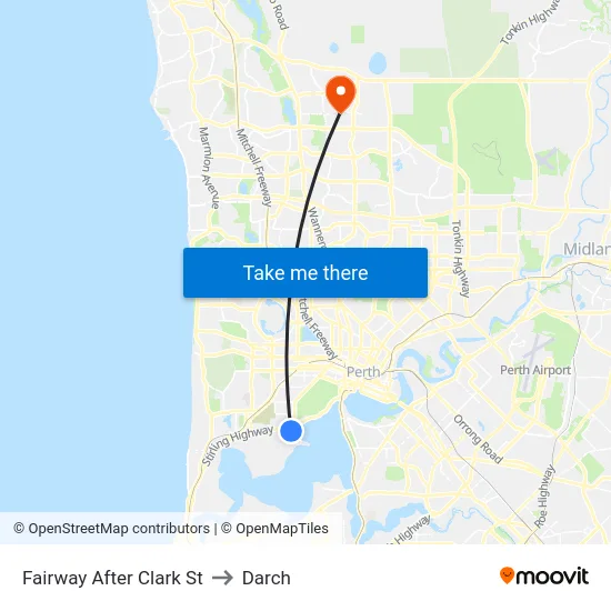 Fairway   After Clark St to Darch map