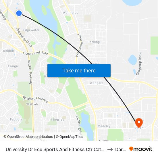 University Dr Ecu Sports And Fitness Ctr Cat Id 29 to Darch map