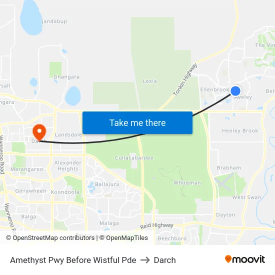 Amethyst Pwy Before Wistful Pde to Darch map