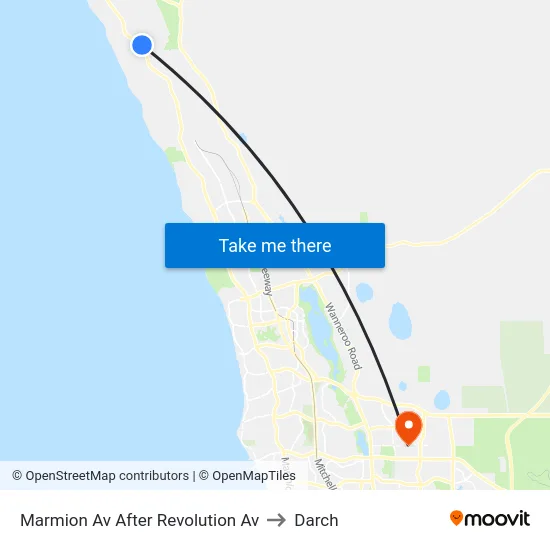 Marmion Av After Revolution Av to Darch map