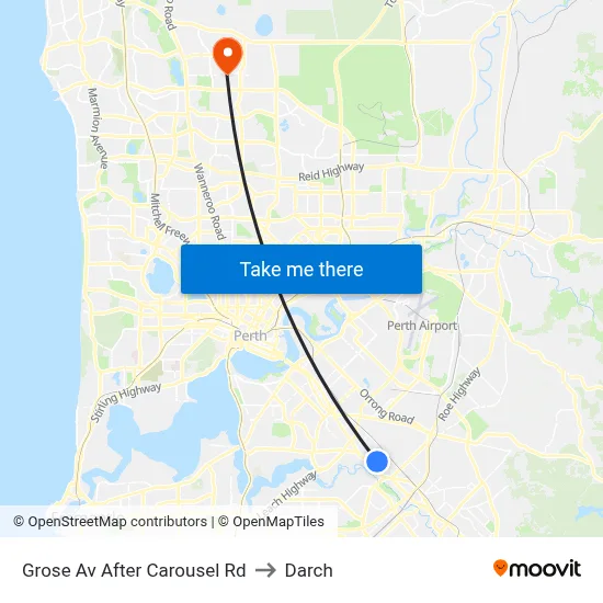Grose Av After Carousel Rd to Darch map