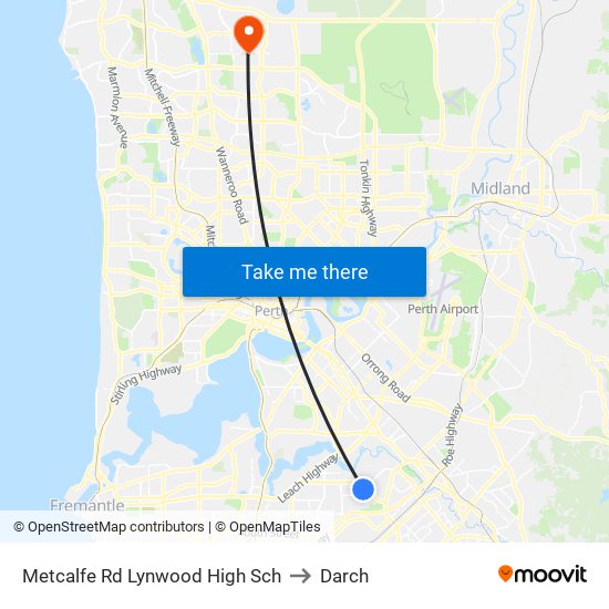 Metcalfe Rd Lynwood High Sch to Darch map