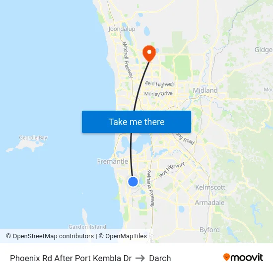Phoenix Rd After Port Kembla Dr to Darch map