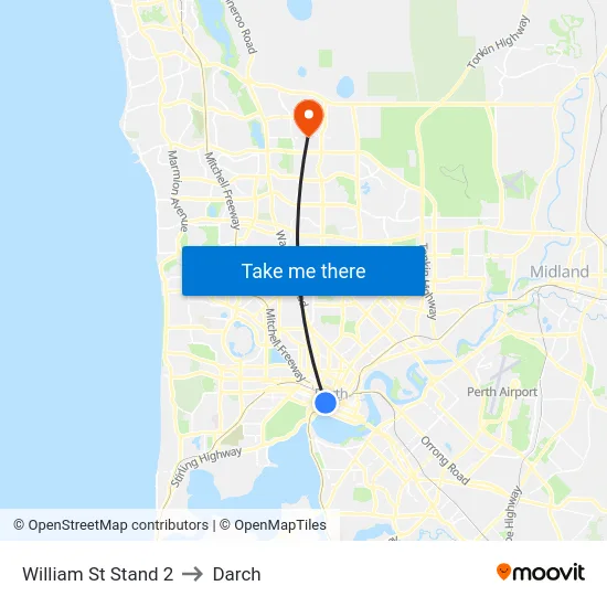 William St Stand 2 to Darch map