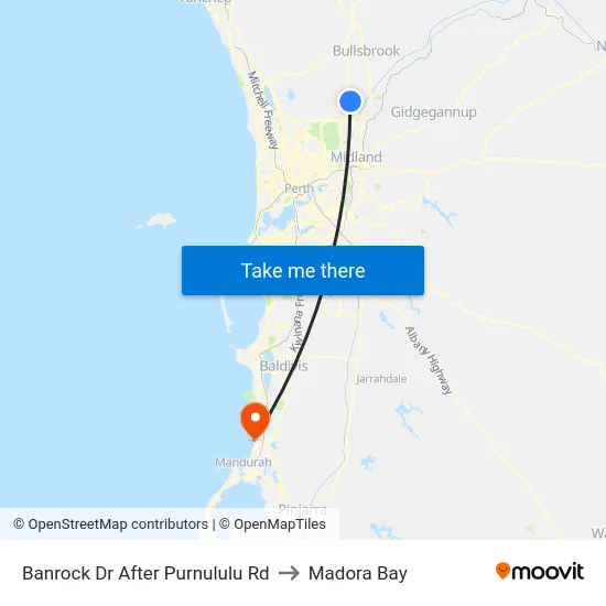 Banrock Dr After Purnululu Rd to Madora Bay map