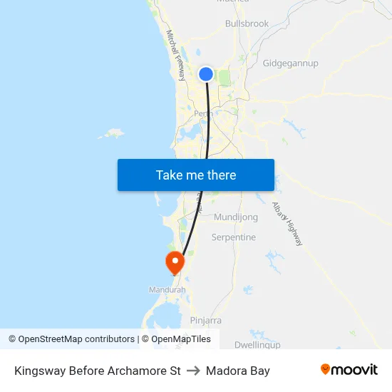 Kingsway   Before Archamore St to Madora Bay map