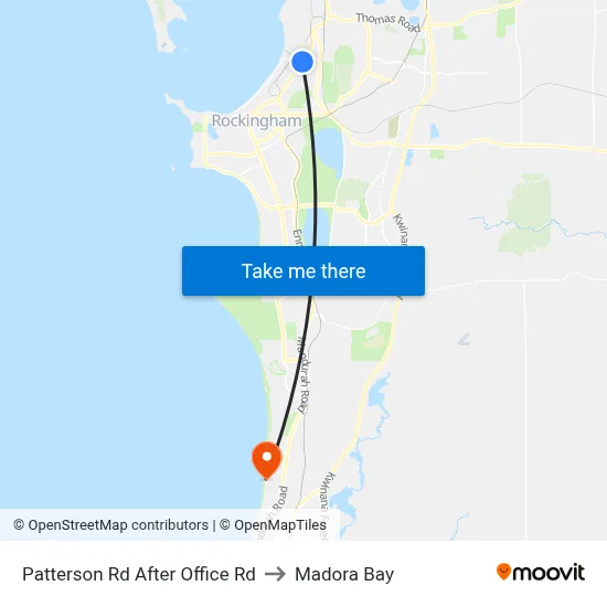 Patterson Rd After Office Rd to Madora Bay map