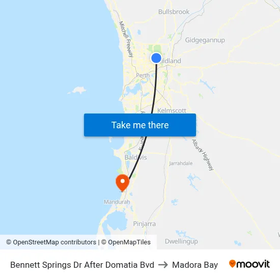 Bennett Springs Dr After Domatia Bvd to Madora Bay map