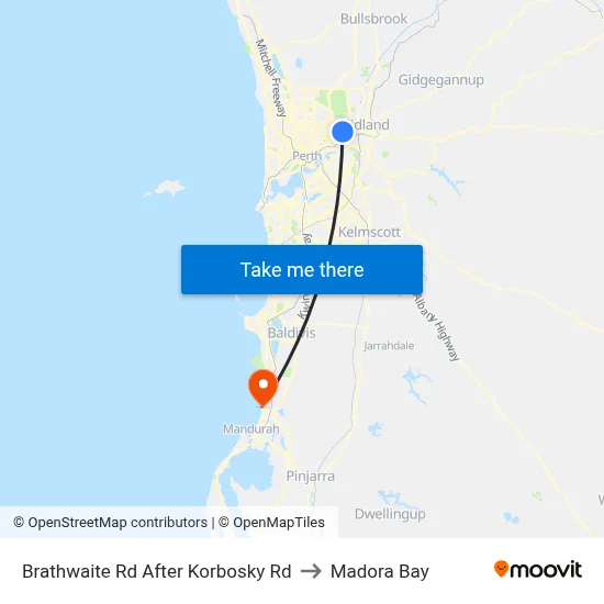 Brathwaite Rd After Korbosky Rd to Madora Bay map