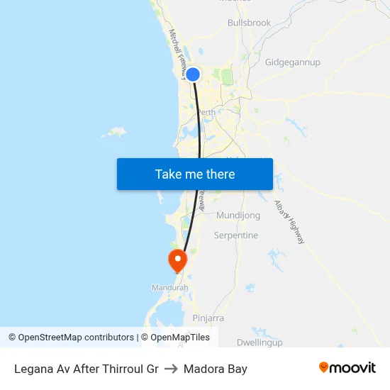 Legana Av After Thirroul Gr to Madora Bay map