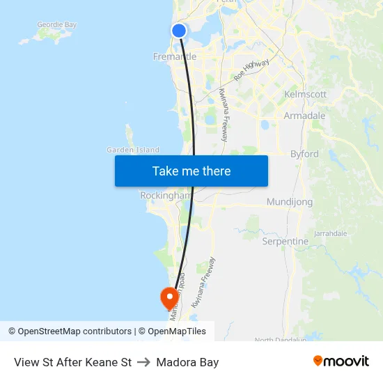 View St After Keane St to Madora Bay map