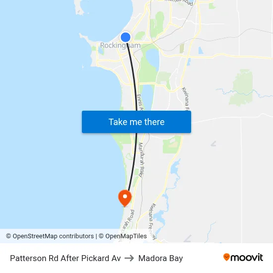 Patterson Rd After Pickard Av to Madora Bay map