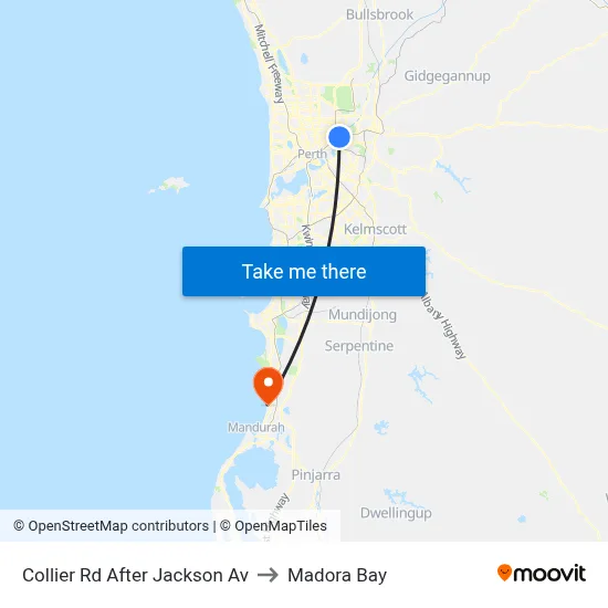 Collier Rd After Jackson Av to Madora Bay map