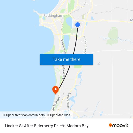 Linaker St After Elderberry Dr to Madora Bay map