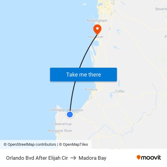 Orlando Bvd After Elijah Cir to Madora Bay map