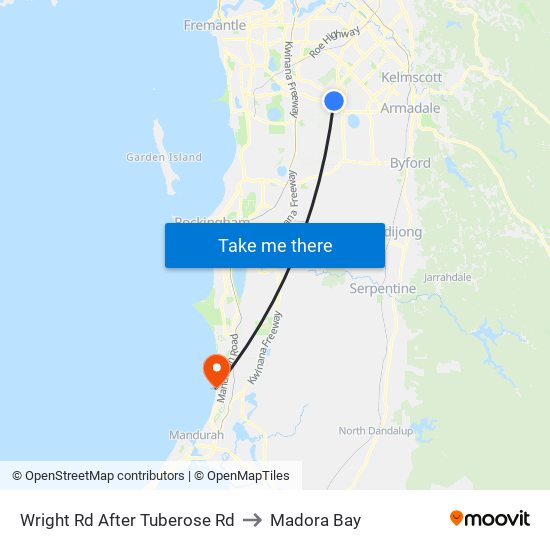 Wright Rd After Tuberose Rd to Madora Bay map