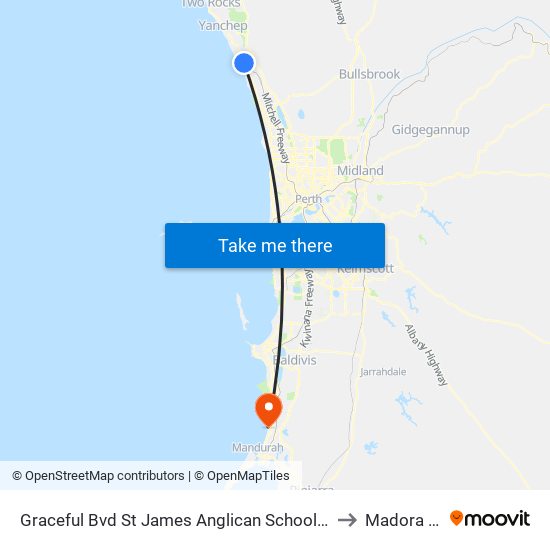 Graceful Bvd St James Anglican School - Stand 2 to Madora Bay map