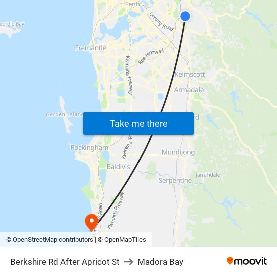 Berkshire Rd After Apricot St to Madora Bay map