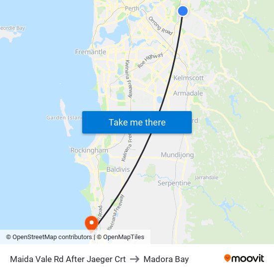 Maida Vale Rd After Jaeger Crt to Madora Bay map