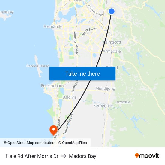 Hale Rd After Morris Dr to Madora Bay map