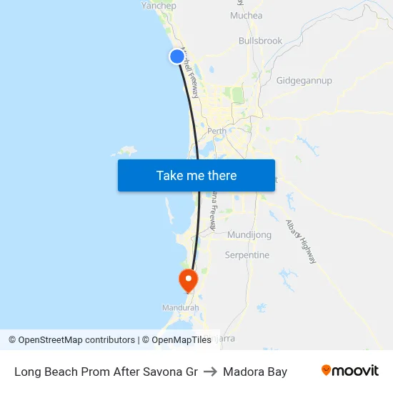 Long Beach Prom After Savona Gr to Madora Bay map