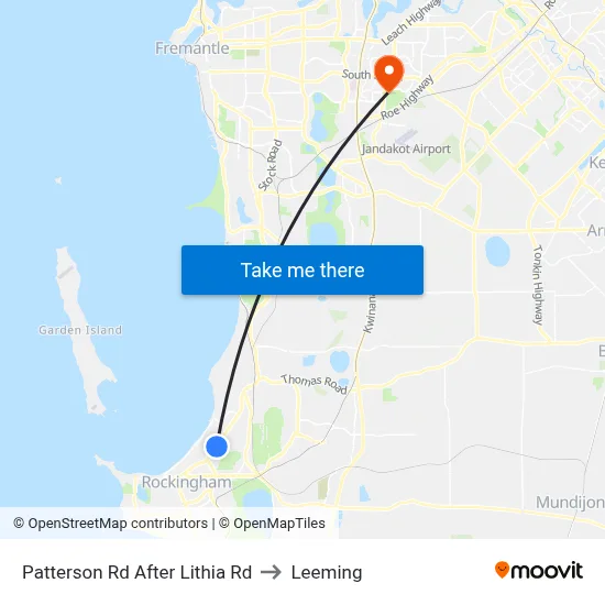 Patterson Rd After Lithia Rd to Leeming map