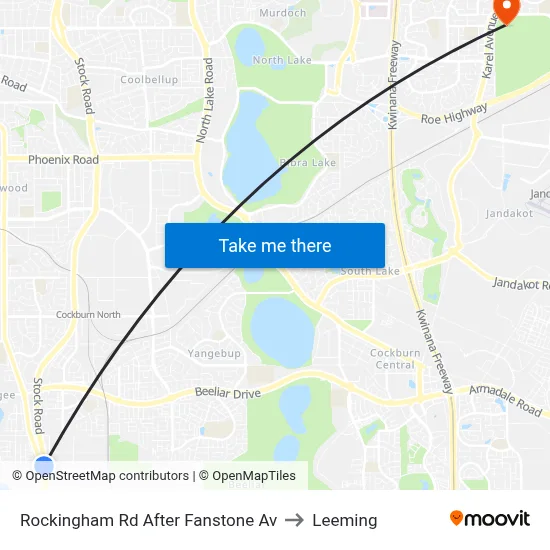 Rockingham Rd After Fanstone Av to Leeming map
