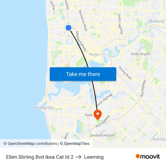Ellen Stirling Bvd Ikea Cat Id 2 to Leeming map