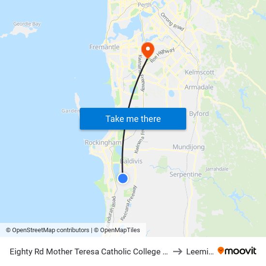 Eighty Rd Mother Teresa Catholic College Stand 2 to Leeming map