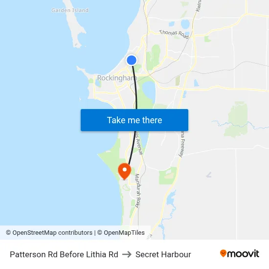 Patterson Rd Before Lithia Rd to Secret Harbour map