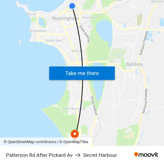 Patterson Rd After Pickard Av to Secret Harbour map