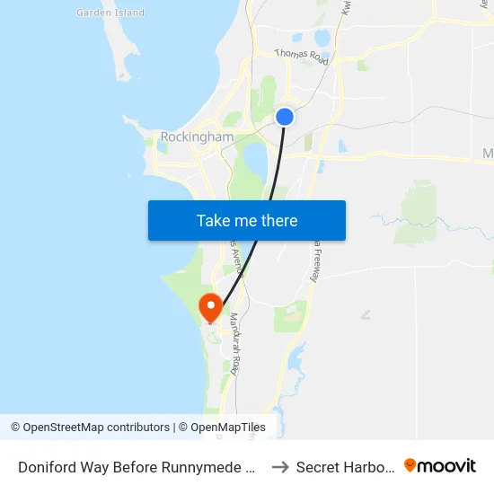 Doniford Way Before Runnymede Gte to Secret Harbour map