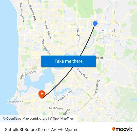 Suffolk St Before Kerner Av to Myaree map