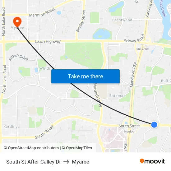 South St After Calley Dr to Myaree map