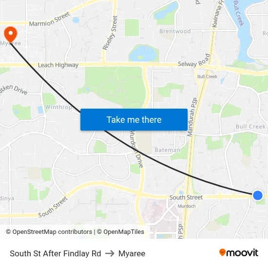 South St After Findlay Rd to Myaree map