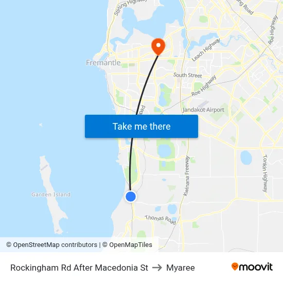 Rockingham Rd After Macedonia St to Myaree map
