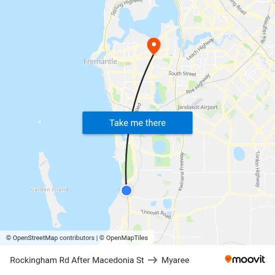 Rockingham Rd After Macedonia St to Myaree map