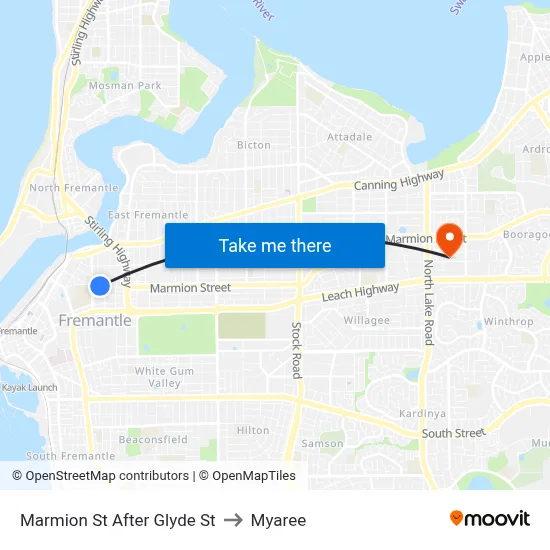 Marmion St After Glyde St to Myaree map