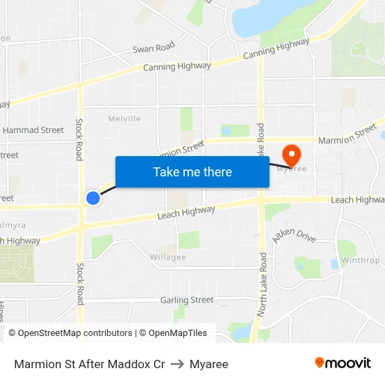 Marmion St After Maddox Cr to Myaree map
