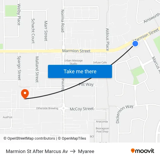 Marmion St After Marcus Av to Myaree map
