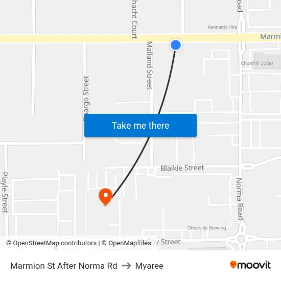 Marmion St After Norma Rd to Myaree map