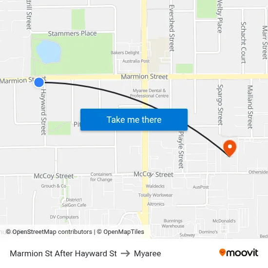 Marmion St After Hayward St to Myaree map
