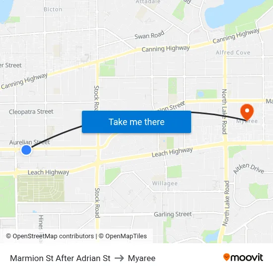 Marmion St After Adrian St to Myaree map