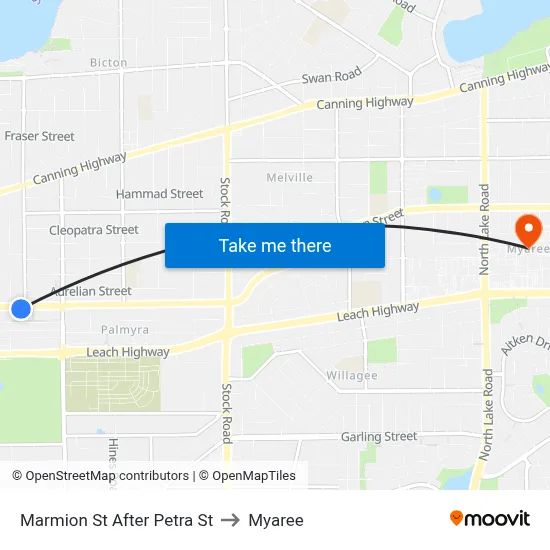 Marmion St After Petra St to Myaree map