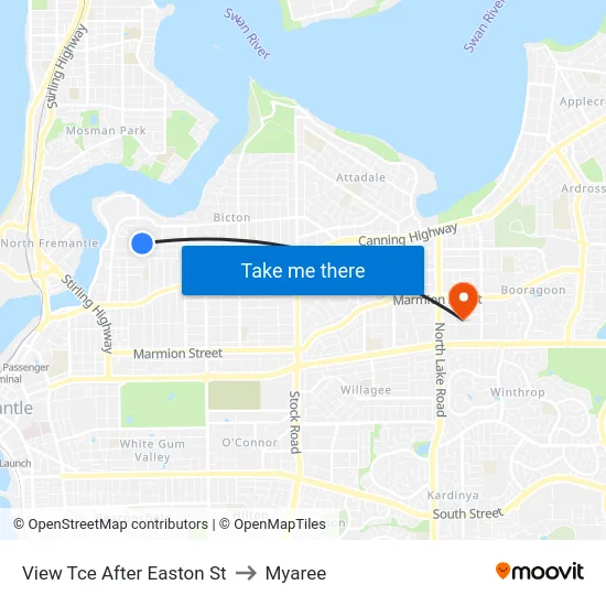 View Tce After Easton St to Myaree map
