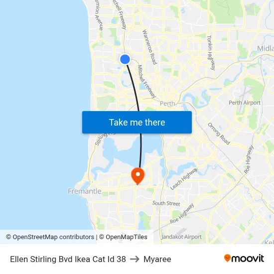 Ellen Stirling Bvd Ikea Cat Id 38 to Myaree map