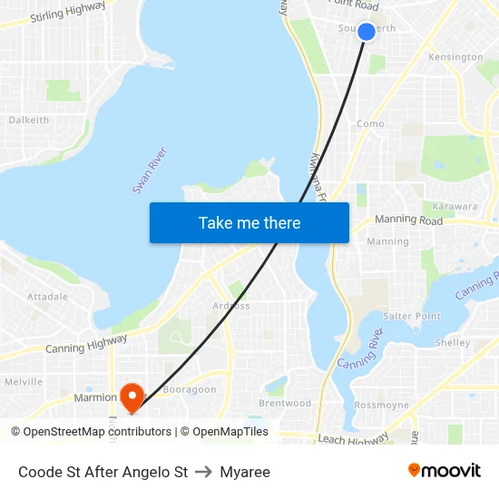 Coode St After Angelo St to Myaree map